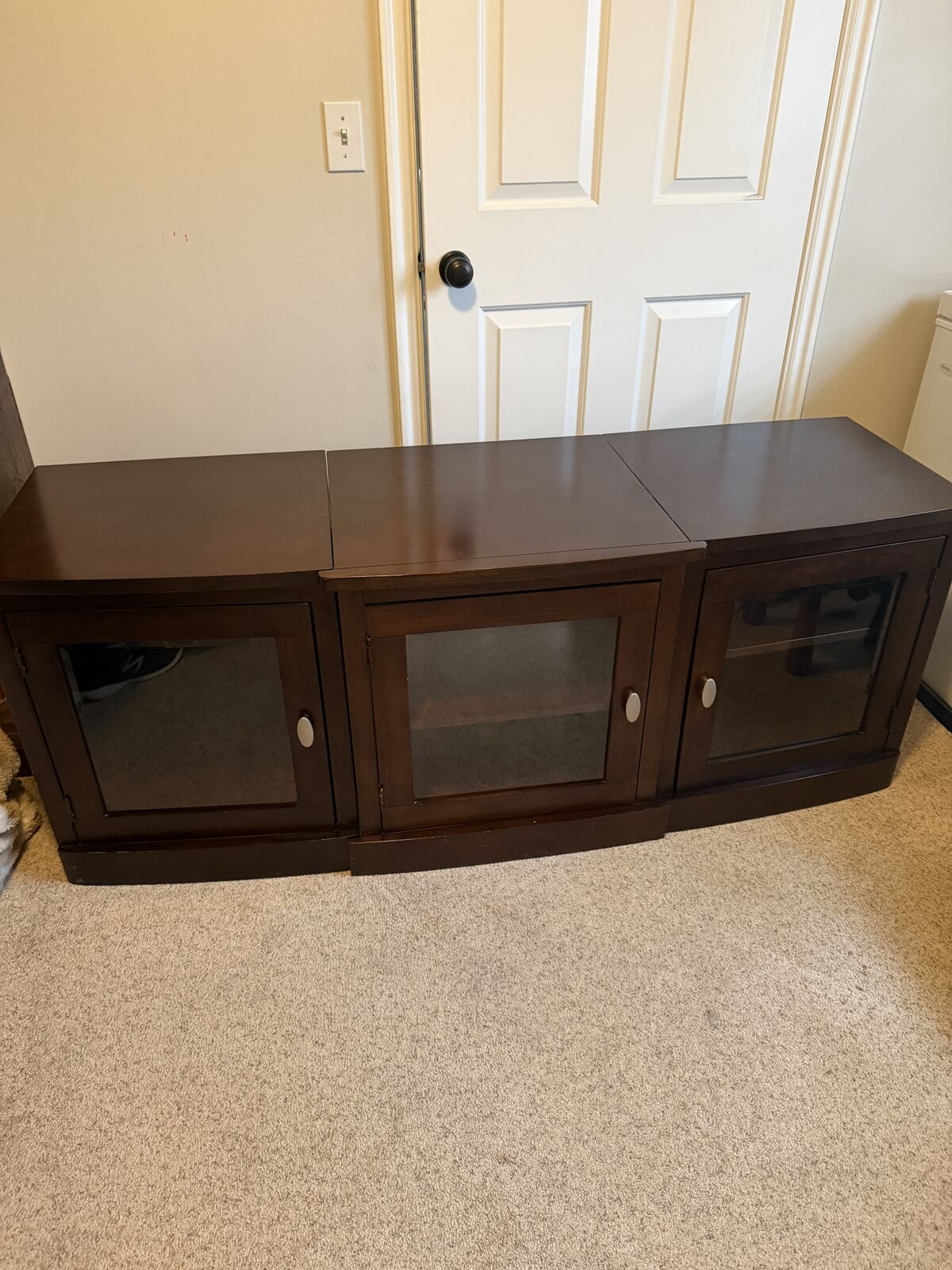 Cherry Wood TV Console