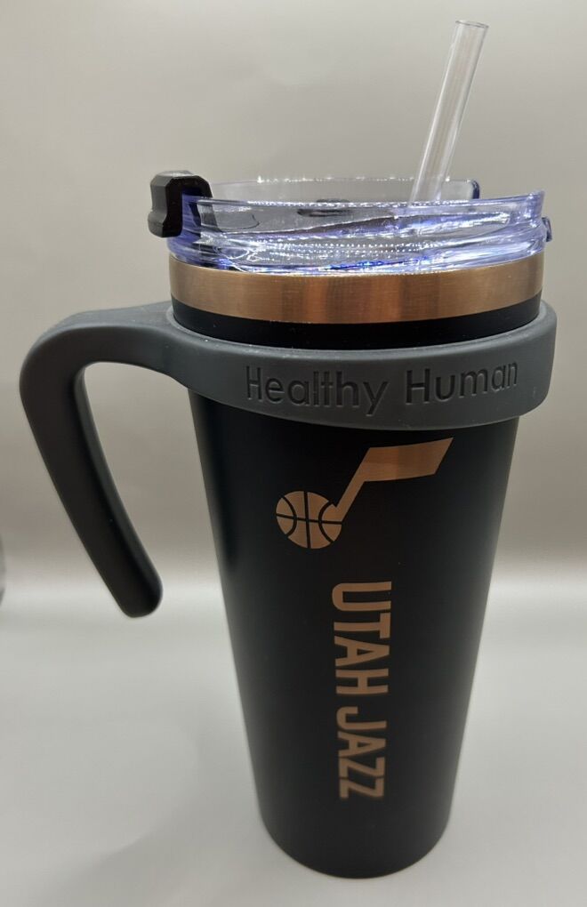 Utah Jazz Black/Copper 32 oz Tumbler Cup