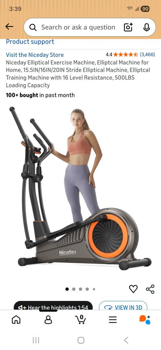 Niceday Elliptical Exercise Machine