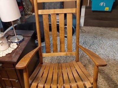 Nice oak wooden rocker