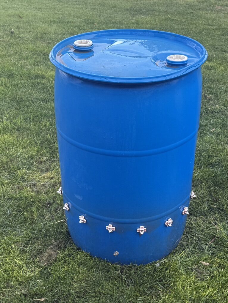 55 Gallon Chicken Watering Drum