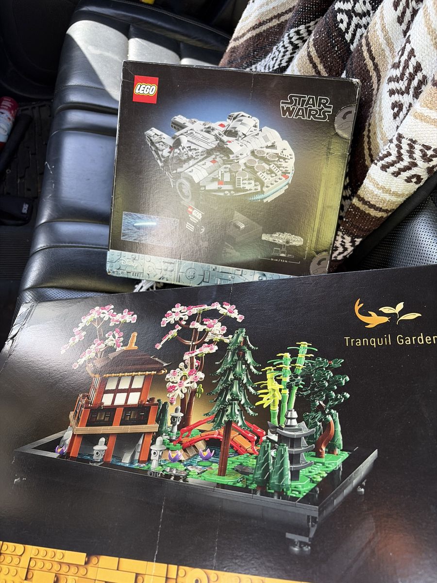 Lego Tranquil Garden and Millennium Falcon Midi Scale Set Lot Brand New