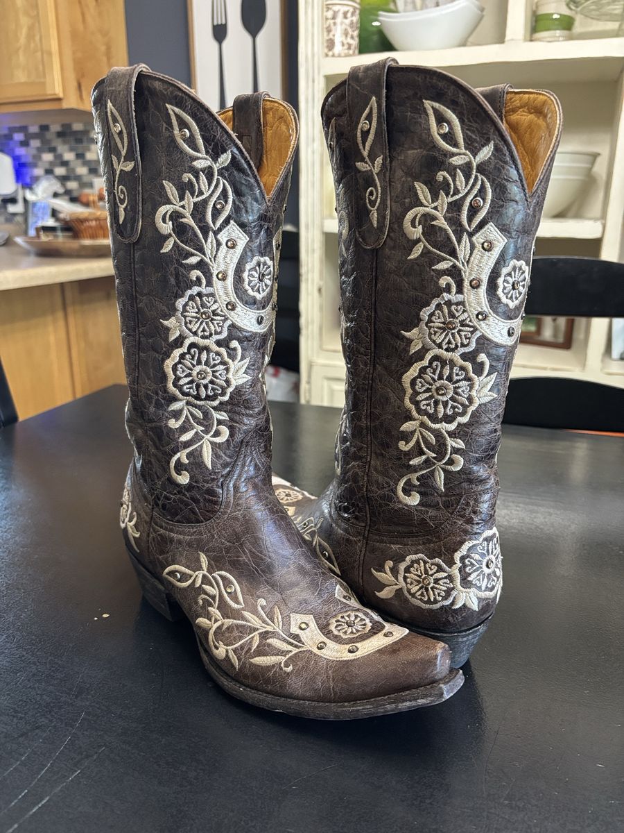 Old Gringo Women's Embroidered Western Cowboy Boots - Brown Leather