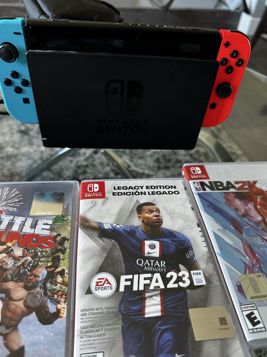 Nintendo switch with games