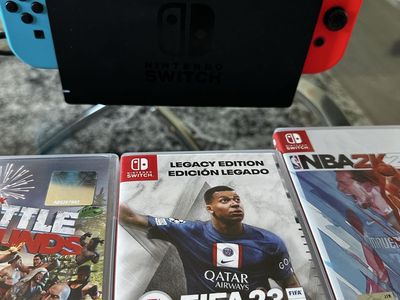 Nintendo switch with games