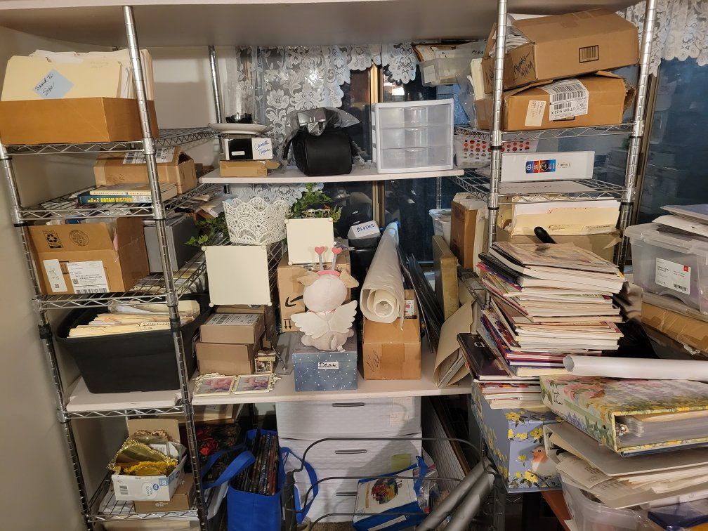 Large Crafting & Scrapbooking Supply Lot - Cards, Stamps, Ribbons, Paper, Tools & More!