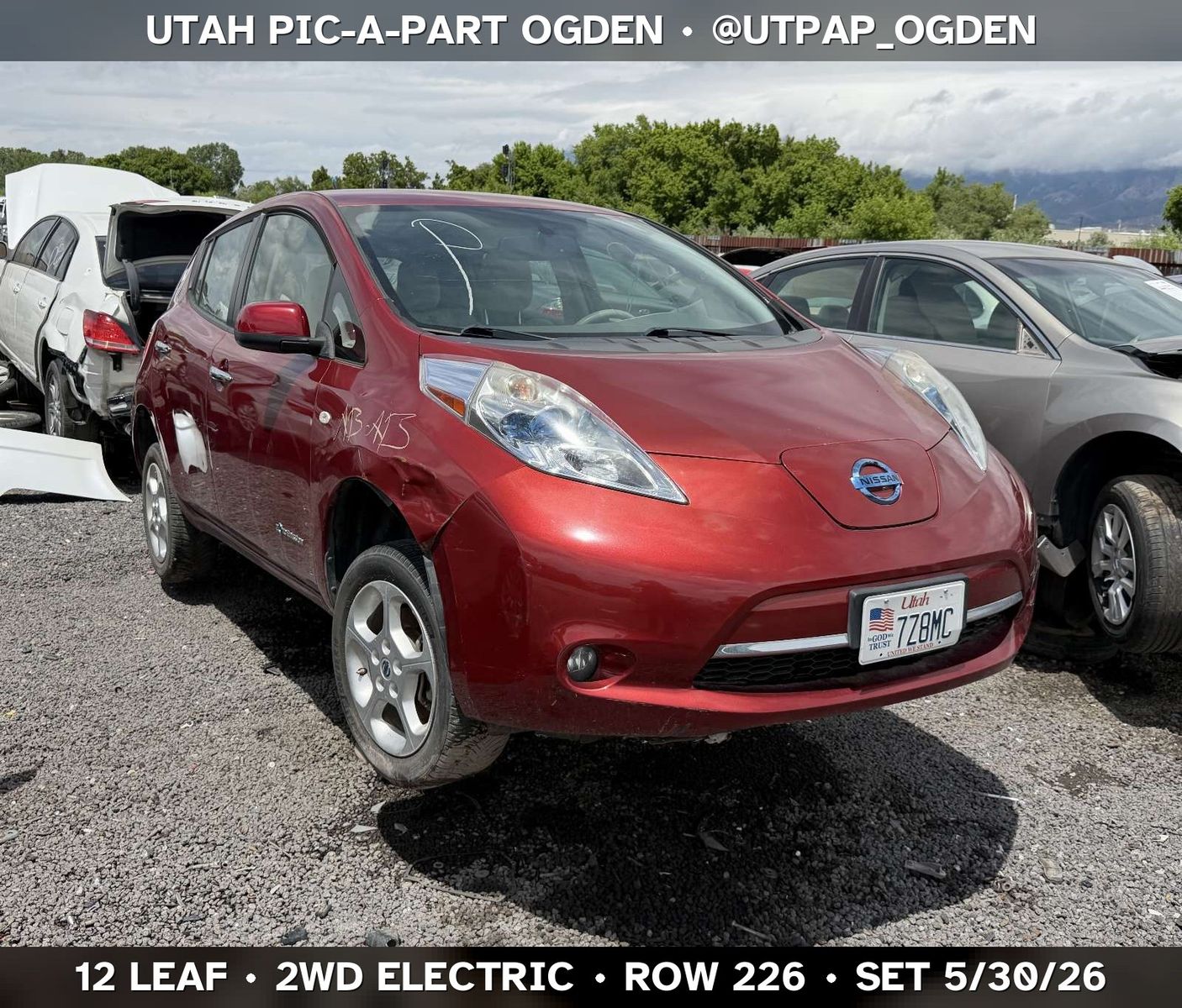 2012 Nissan Leaf Parts - UTPAP Ogden