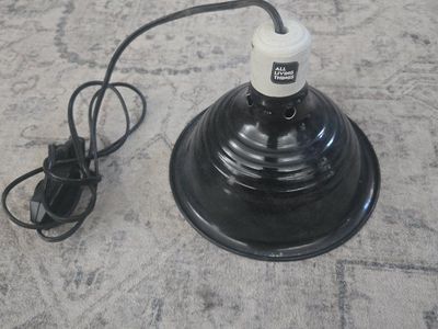 All Living Things Black Reptile/Amphibian Heat Lamp Fixture