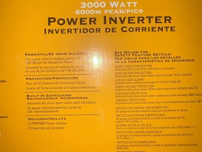 Power inverter and two solar panels