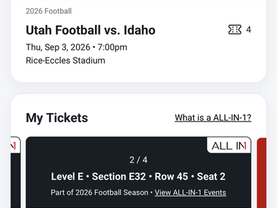 Utah vs Idaho football tickets
