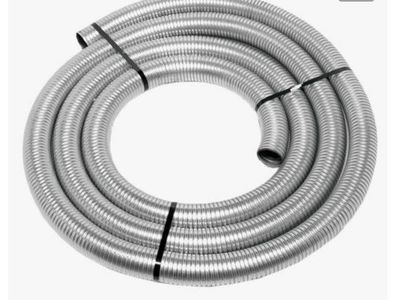 Walker 40010 Heavy Duty Galvanized Steel Flex Tube - 3.5" Inlet/Outlet Universal Fit