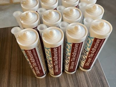 Novagard Clear Translucent Silicone Tile Adhesive NovaFLEX Construction Waterproof Sealant