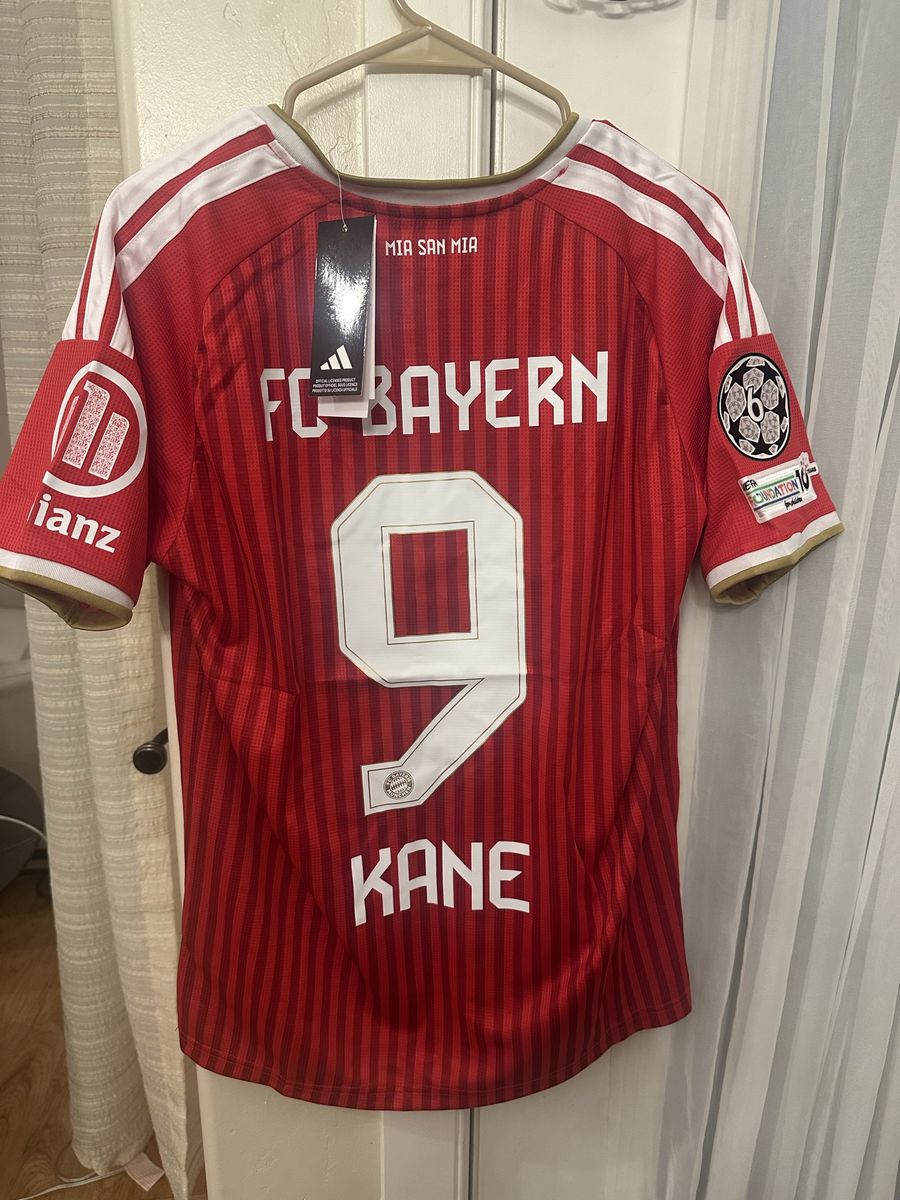 Adidas FC Bayern Munich 2026/27 Harry Kane #9 Red Soccer Jersey Kit Mens MEDIUM LARGE EXTRA LARGE