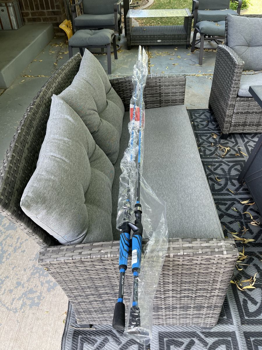 2 ZEBCO OMEGA 6’6” 1 piece casting rods