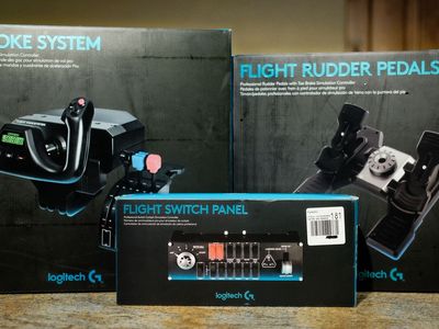 Logitech Flight Simulator. Yoke, Rudder, Switch Panel, and Autopilot (Without box)