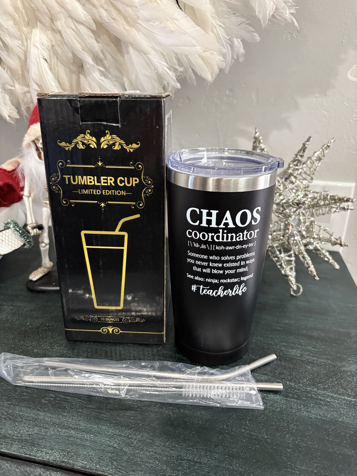 Brand new 20 oz black Chaos Coordinator tumbler $20 cash/venmo in Draper