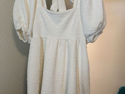 Women’s white mini dress
