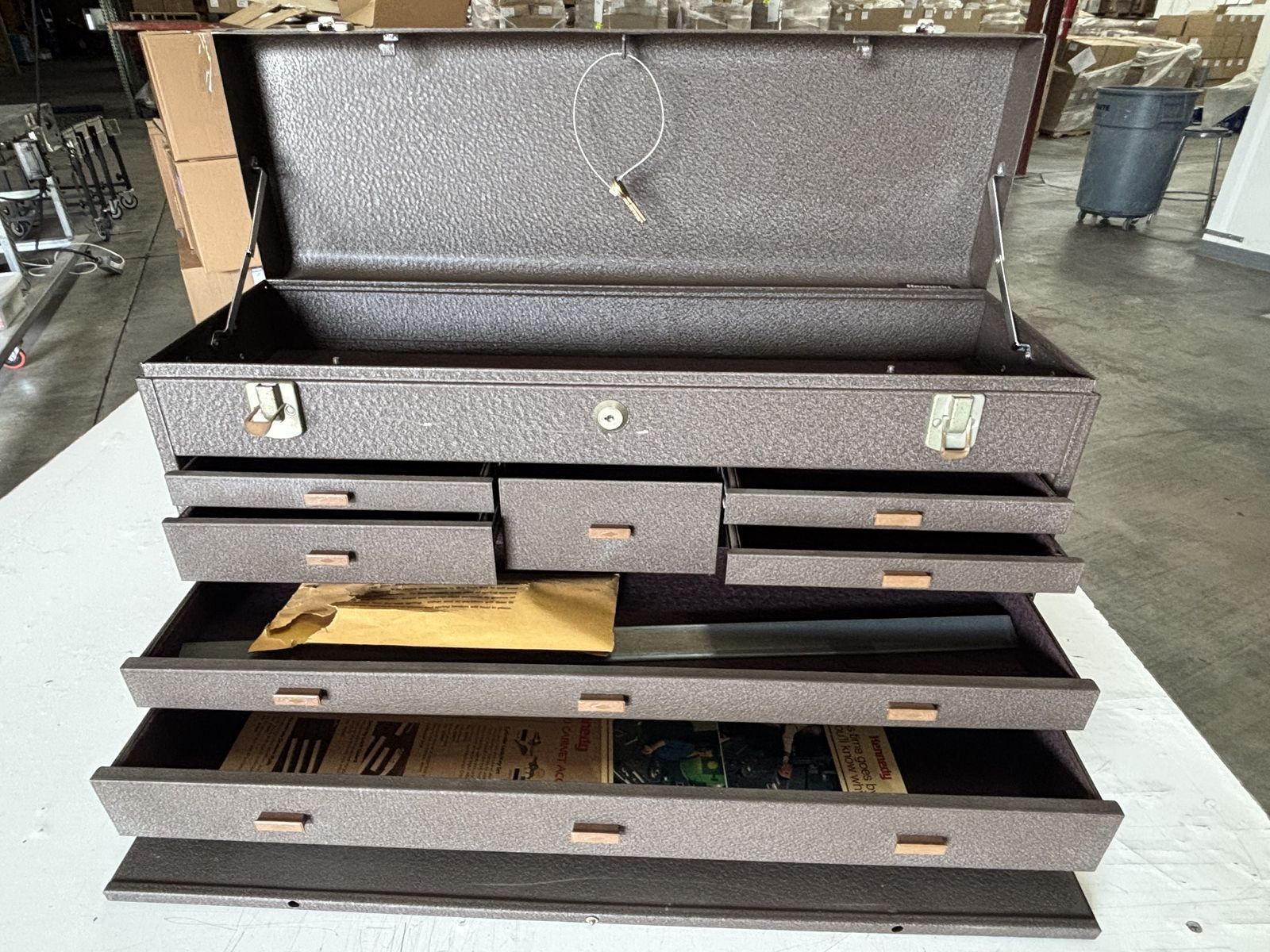 Kennedy Tool Boxes, machinist, lathe, mill, drawer for toolbox edition of Machinery's Handbook