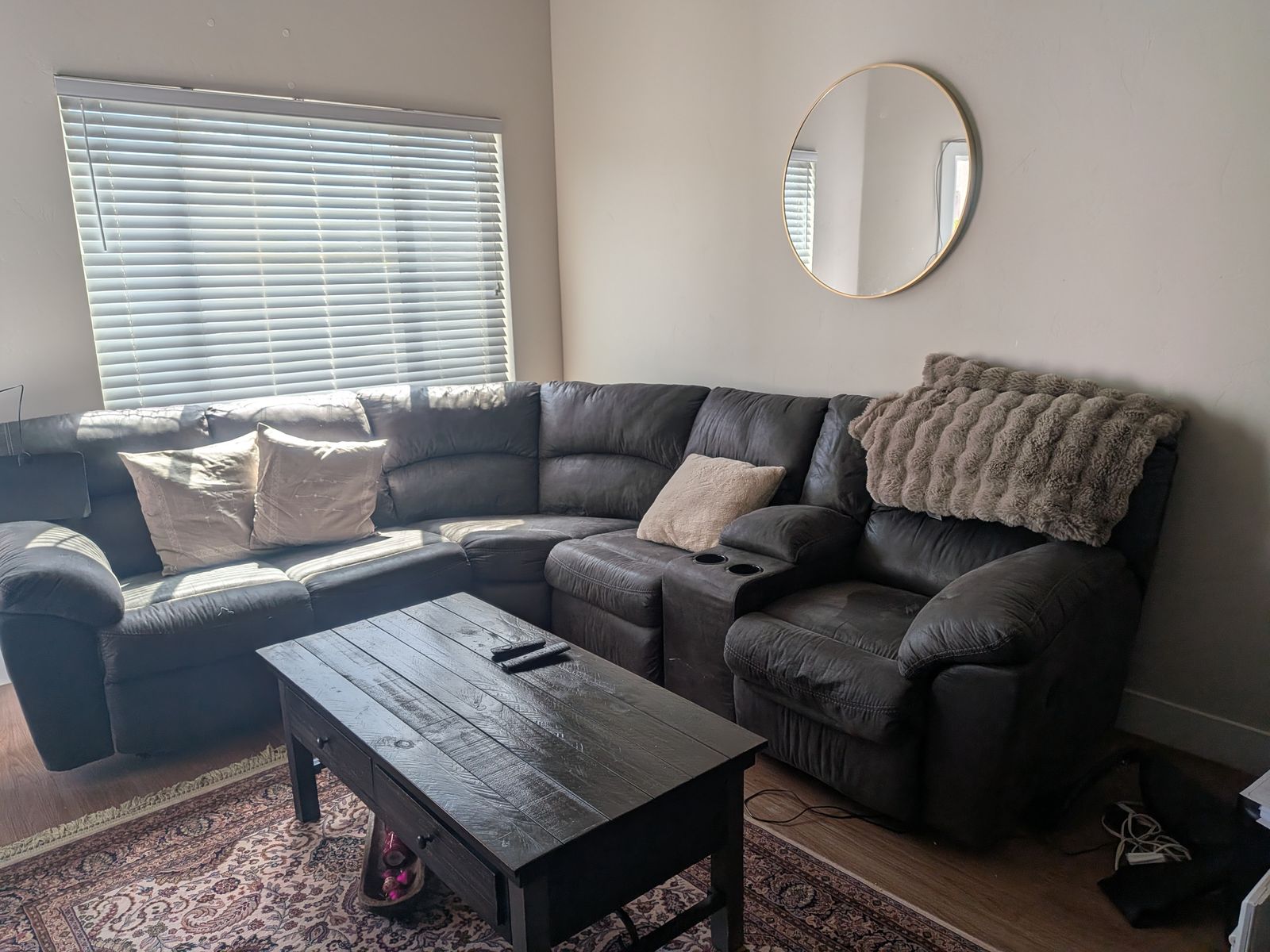 Six Piece Sectional W/Two Recliners