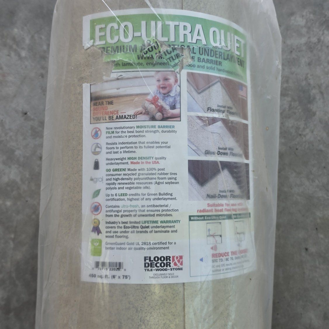 Ultra quiet underlayment