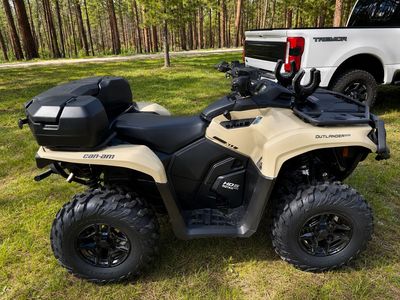 Can-Am Outlander Pro HD5 ATV Utility Quad with Winch and Rear Storage Box plus snow plow