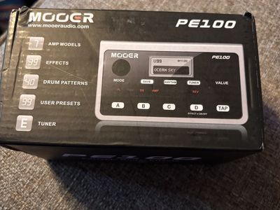 Mooer PE100 Portable Multi-Effects Processor Guitar Pedal brand new