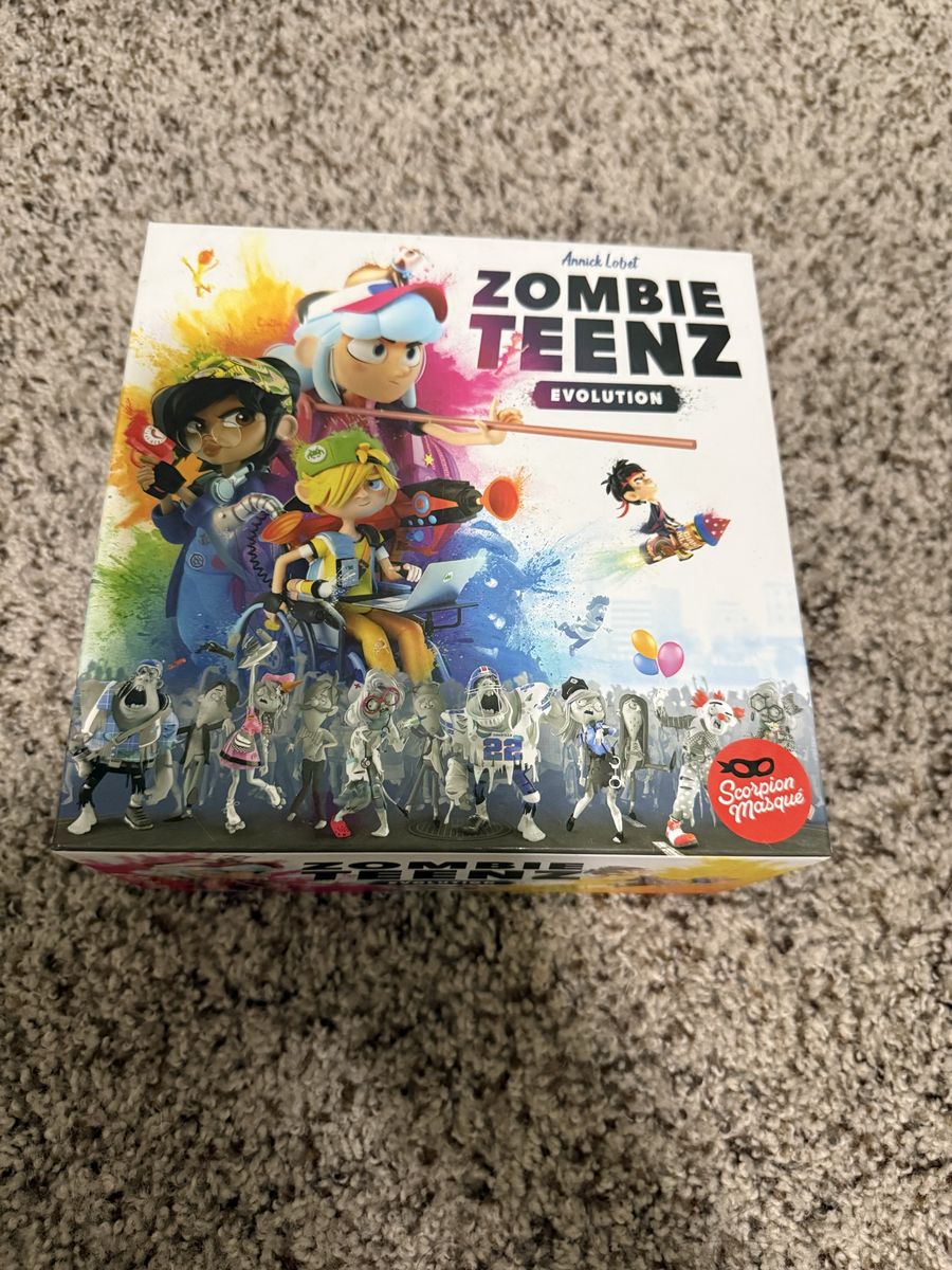 Zombie Teenz Evolution Board Game - Annick Lobet Strategy Game - Complete, UsedGood