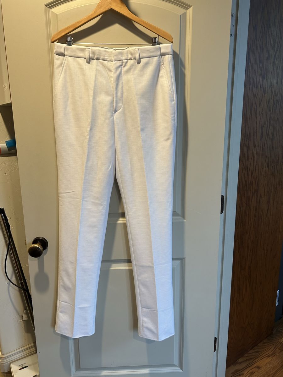 Men's White Dress Pants - Waist 34 - New - Excellent Condition