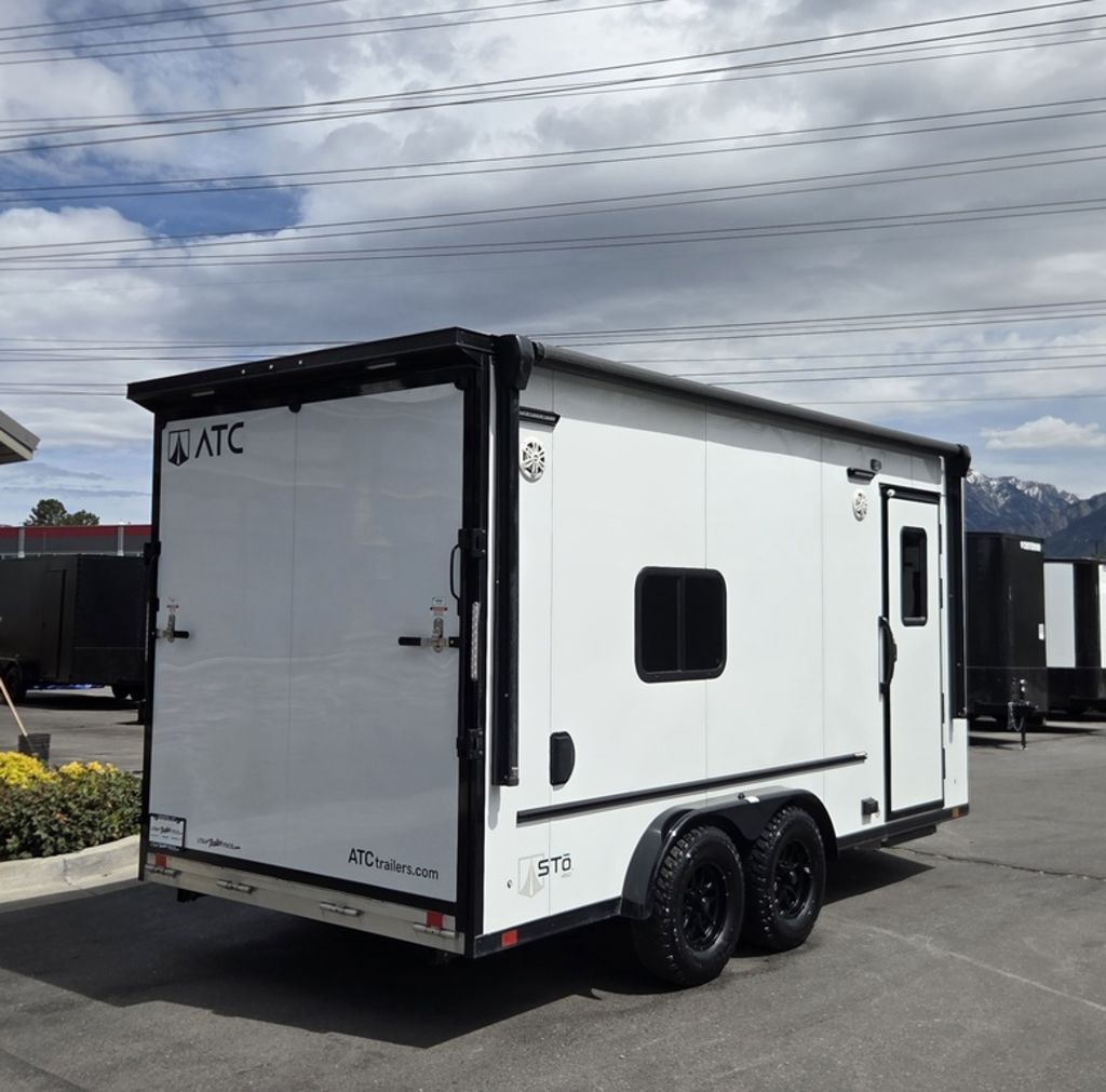 7x16 / 7.5x16 Sto 450 Toy Hauler Travel Trailer Enclosed All Aluminum, A/C ATC Trailers 2026