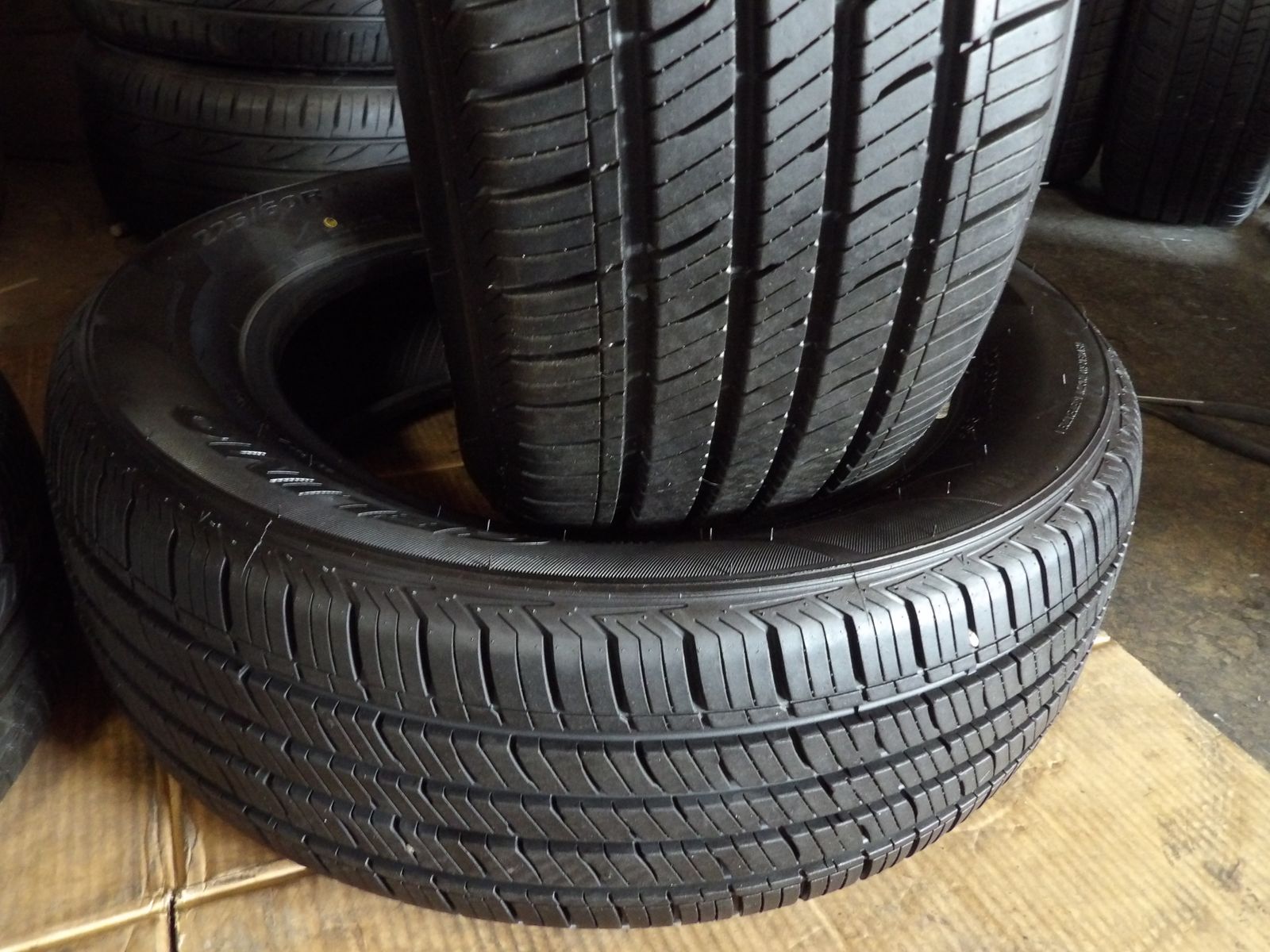 225/60R17 CELIMO SAILENT CS210 PAIR OF TWO USED TIRES 
