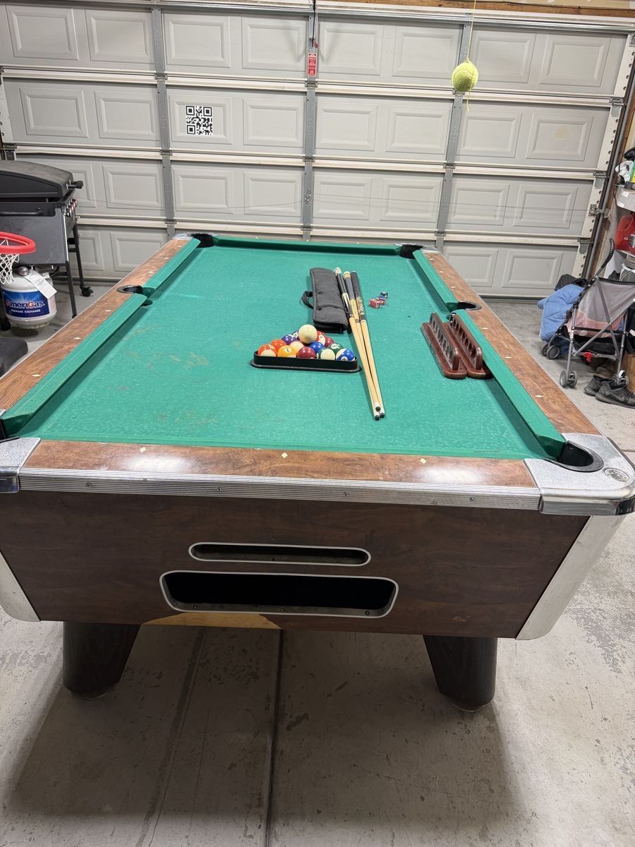 Pool table with extras