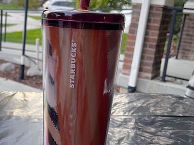 Starbucks 2025 Fall Halloween Pumpkin Topper Hot/Cold Cup Tumbler