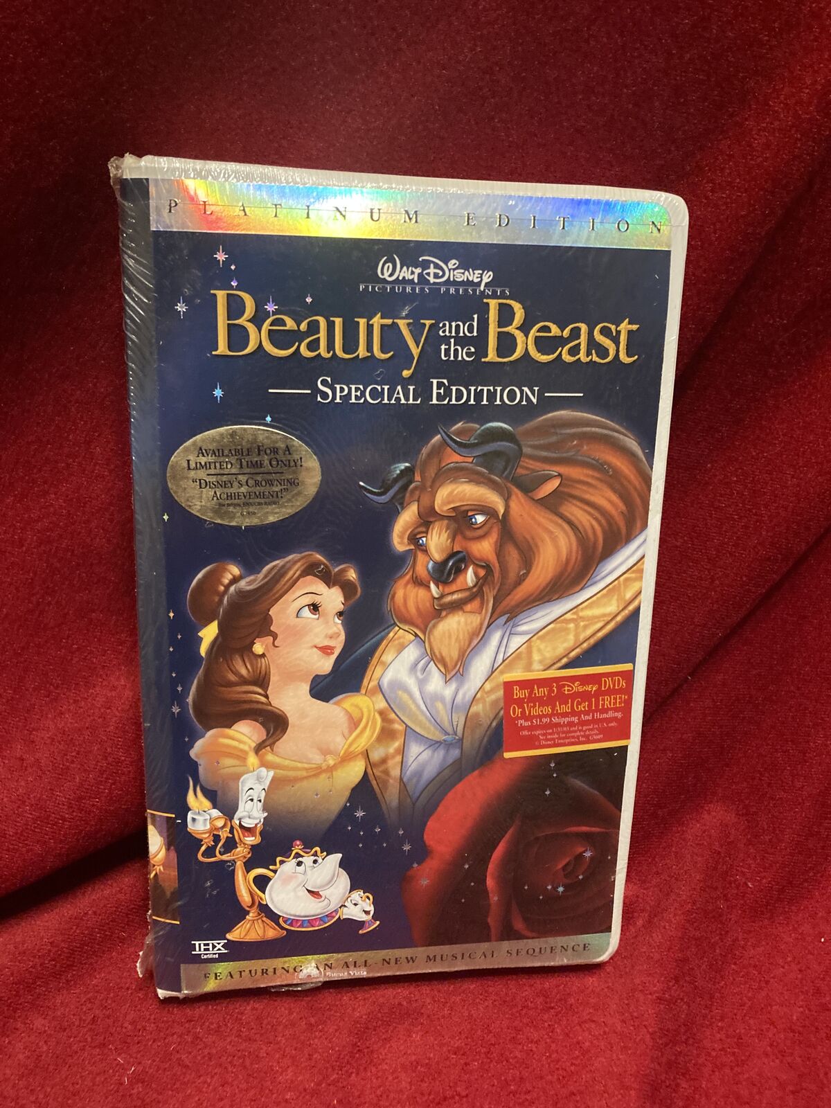 Beauty & The Beast VHS New Platinum Edition