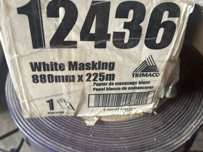 Trimaco 12436 White Masking Paper 880mm x 225m - Made in USA