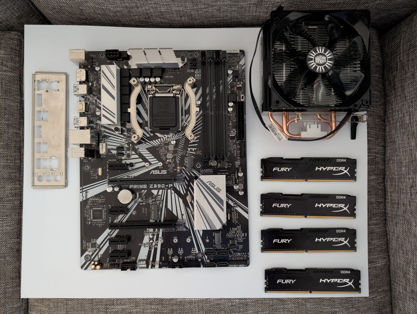 ATX Mobo + 16gb DDR4 + LGA1151 CPU Cooler - for Intel 8th/9th Gen CPUs