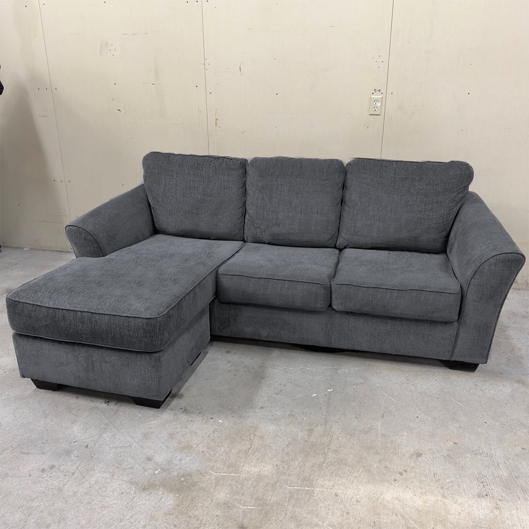 Dark gray reversible sectional couch - Delivery Available 