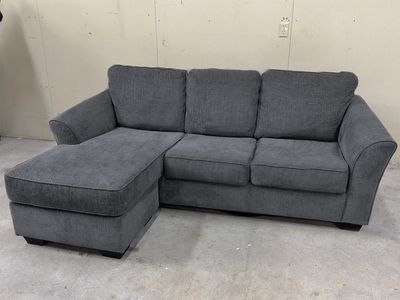 Dark gray reversible sectional couch - Delivery Available