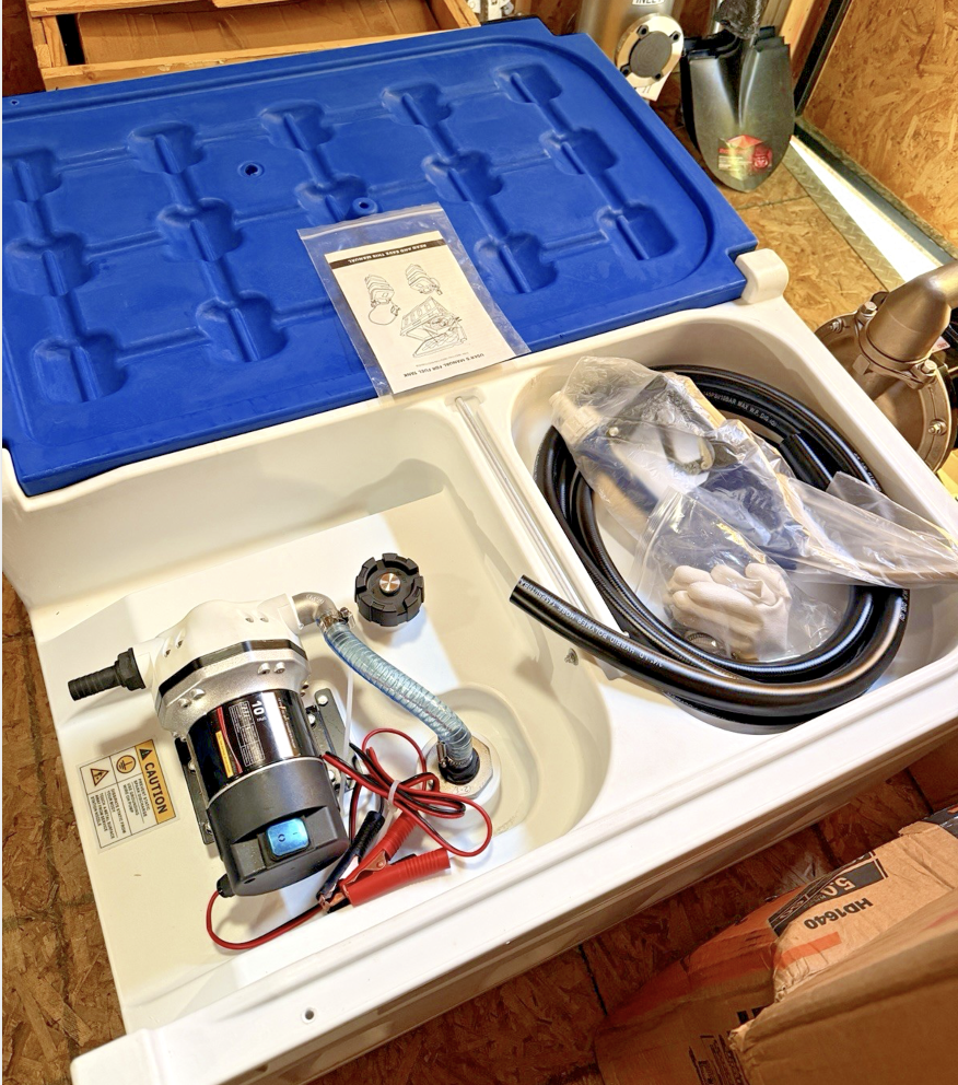 10GPM DEF Transfer Pump Kit with 48 Gallon Caddy Tank Nozzle & Hose 12V