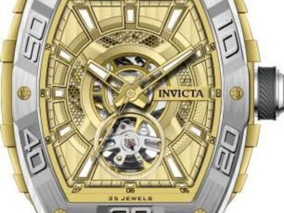 Invicta Mens Watch Gold And Silver