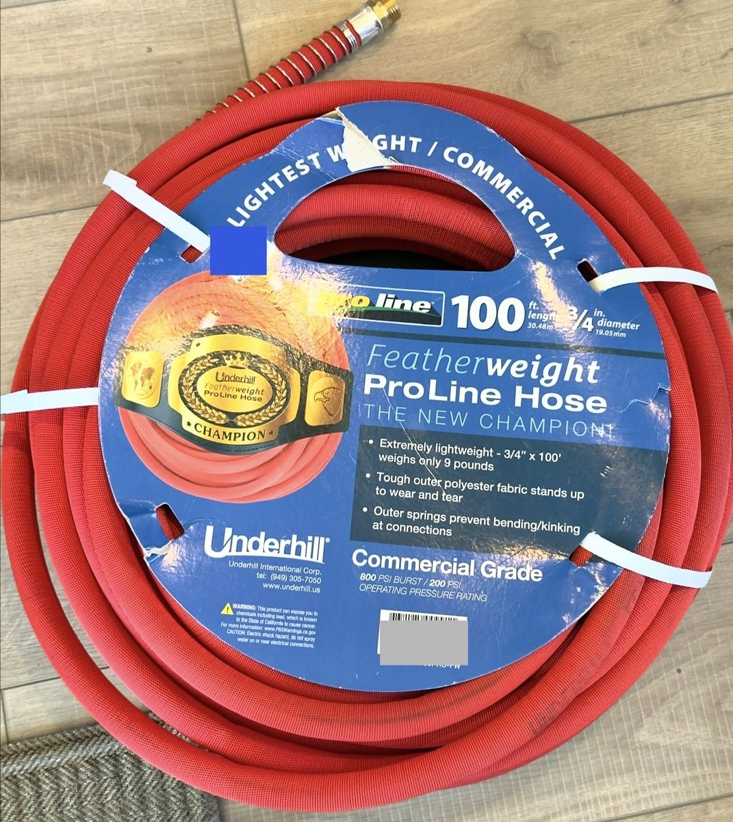 New 100 ft. Featherweight Proline Commercial Garden Hose