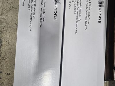 Seasons LED 4' Linear Vanity Fixture White Acrylic Lens 36W (2 Pack)