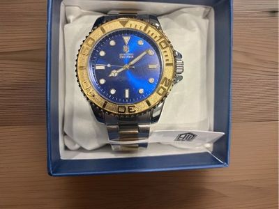 Invicta Montres Prestige Two-Tone Blue Dial 43mm Men’s Luxury Wrist Watch New