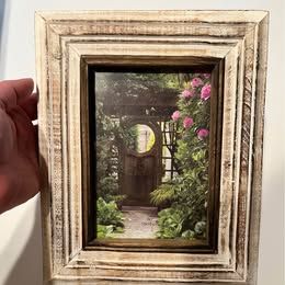 Rustic 5x7 Photo Frame – Whitewashed Wood