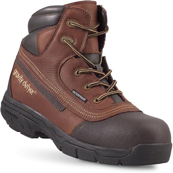Gravity Defyer Waterproof Steel Toe Leather Work Boots sz 10 (Retails  $235)