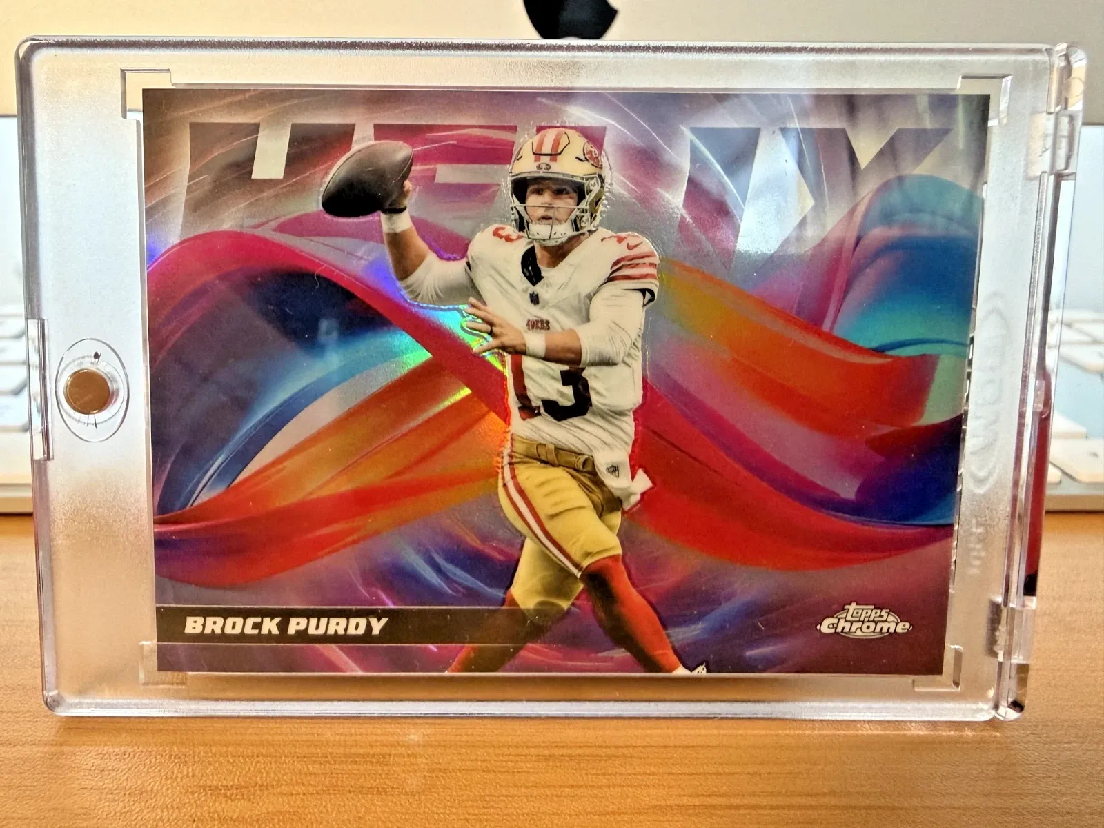 Brock Purdy 2025 Topps Chrome Football SSP Helix Case Hit