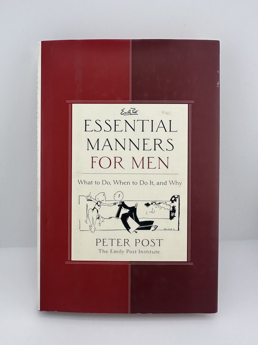 Essential Manners for Men Peter Post 1st Ed HC 2003 Emily Post