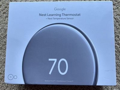 Google Nest Learning Thermostat (4th Gen) & Temperature Sensor - Brand New, Open Box