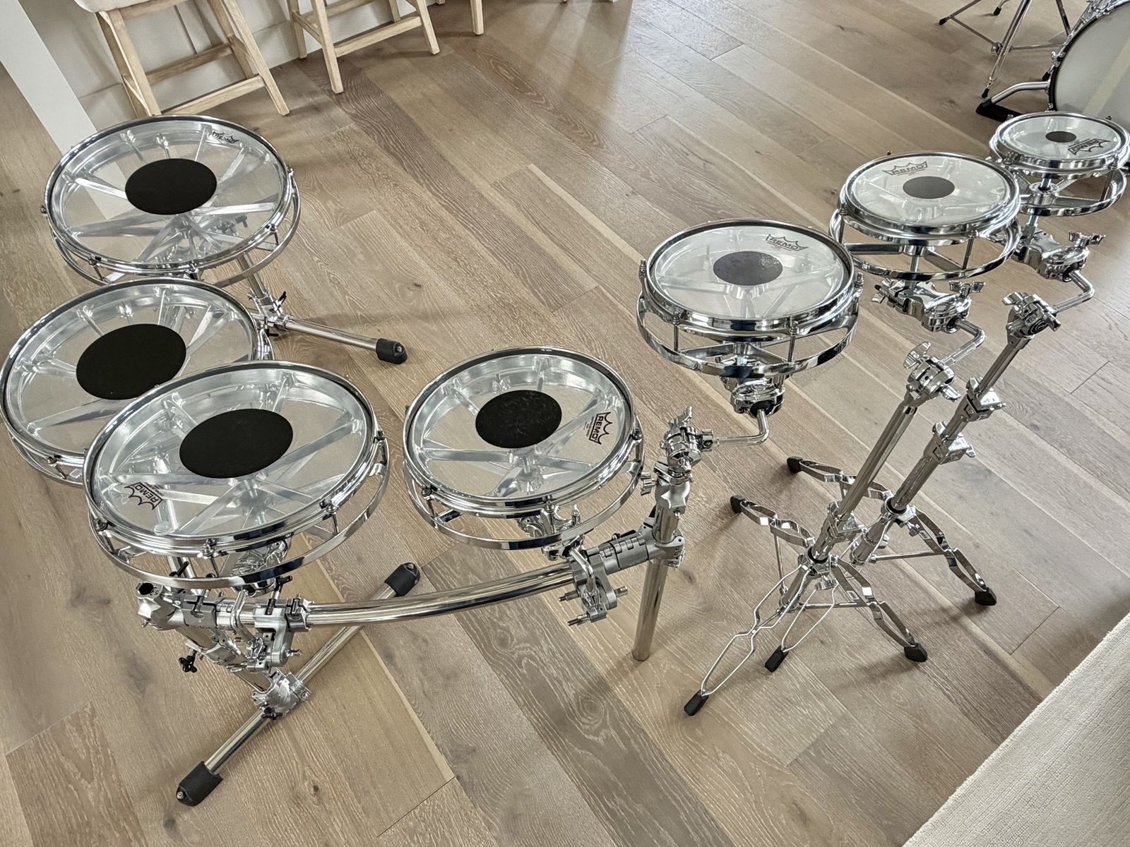 REMO ROTO TOMS All Chrome All The Sizes Like New