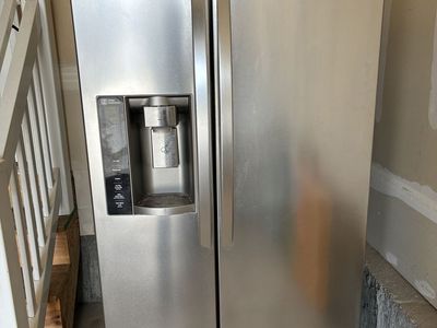 LG stainless steel side by side refrigerator