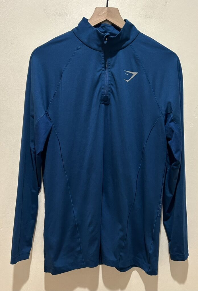 Gymshark Speed 1/4 Quarter Zip Blue Pullover